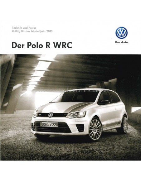 2013 VOLKSWAGEN POLO R WRC PROSPEKT DEUTSCH