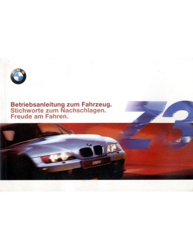 1999 BMW Z3 INSTRUCTIEBOEKJE DUITS