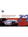 1999 BMW Z3 INSTRUCTIEBOEKJE DUITS