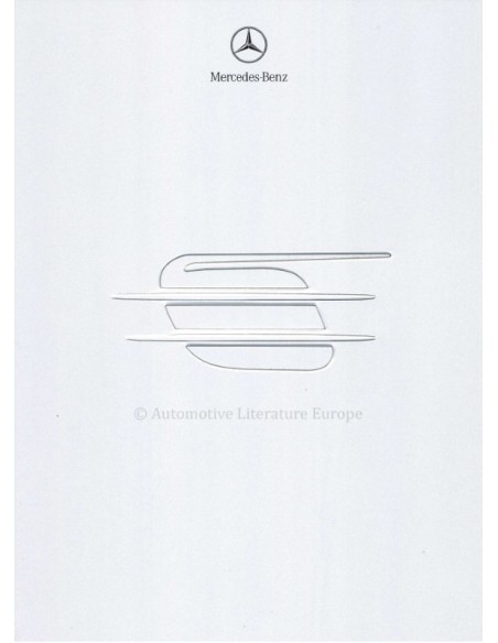 2001 MERCEDES BENZ SL CLASS PRESSKIT BOX ENGLISH