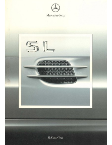 2001 MERCEDES BENZ SL KLASSE PERSMAP BOX ENGELS