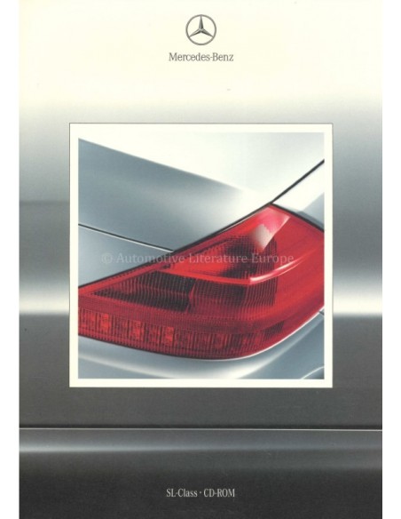 2001 MERCEDES BENZ SL CLASS PRESSKIT BOX ENGLISH