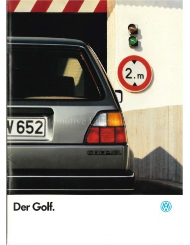 1986 VOLKSWAGEN GOLF BROCHURE GERMAN