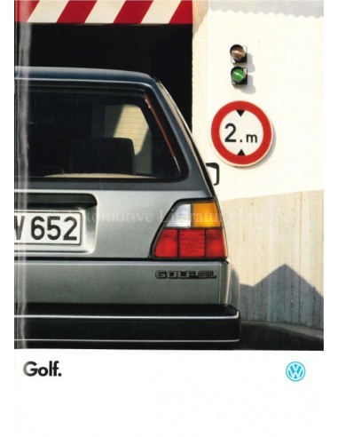 1986 VOLKSWAGEN GOLF BROCHURE FRANS