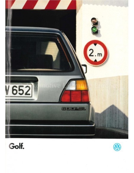 1986 VOLKSWAGEN GOLF BROCHURE FRENCH