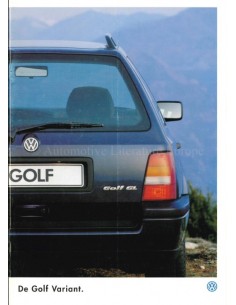 1996 VOLKSWAGEN GOLF VARIANT BROCHURE DUTCH