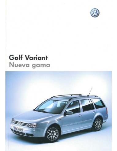 2003 VOLKSWAGEN GOLF VARIANT BROCHURE SPAANS