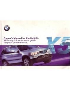 1999 BMW X5 INSTRUCTIEBOEKJE ENGELS