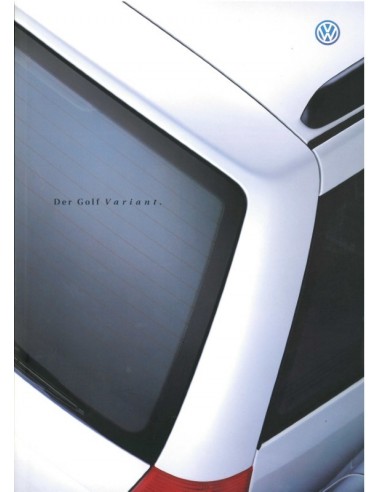 2001 VOLKSWAGEN GOLF VARIANT BROCHURE DUITS