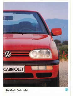 1994 VOLKSWAGEN GOLF CABRIOLET PROSPEKT DEUTSCH