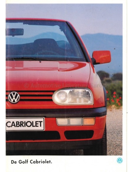 1994 VOLKSWAGEN GOLF CABRIOLET PROSPEKT DEUTSCH