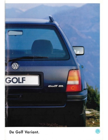 1994 VOLKSWAGEN GOLF VARIANT BROCHURE DUTCH