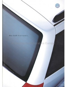 1999 VOLKSWAGEN GOLF VARIANT BROCHURE GERMAN