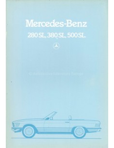 1982 MERCEDES BENZ SL BROCHURE DUTCH