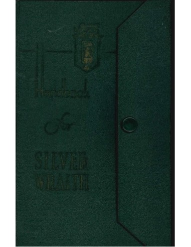 1948 ROLLS ROYCE SILVER WRAITH BETRIEBSANLEITUNG ENGLISCH