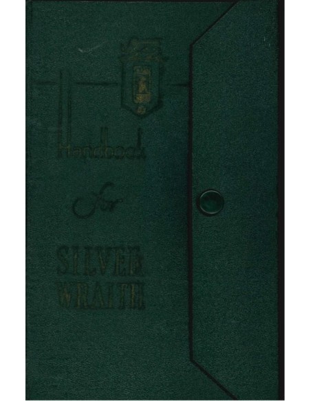 1948 ROLLS ROYCE SILVER WRAITH BETRIEBSANLEITUNG ENGLISCH