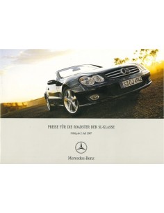 2006 MERCEDES BENZ SL HARDBACK BROCHURE GERMAN 2