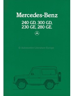 1984 MERCEDES BENZ G KLASSE PROSPEKT ITALIENISCH
