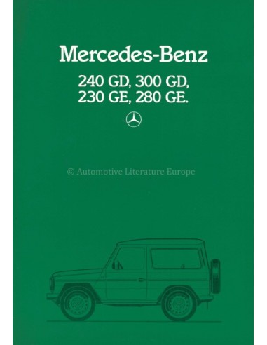 1984 MERCEDES BENZ G KLASSE PROSPEKT ITALIENISCH