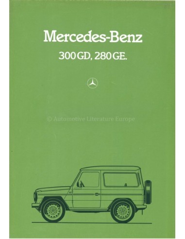 1982 MERCEDES BENZ G CLASS BROCHURE ITALIAN