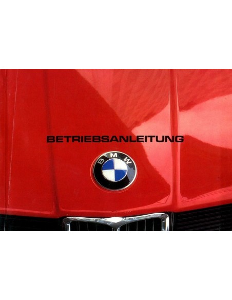 1981 BMW 3 SERIE INSTRUCTIEBOEKJE DUITS