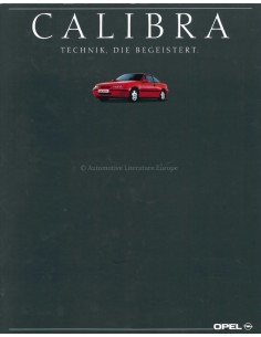 1989 OPEL CALIBRA PROSPEKT DEUTSCH