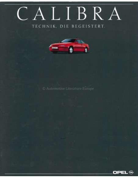 1981 OPEL CALIBRA BROCHURE GERMAN