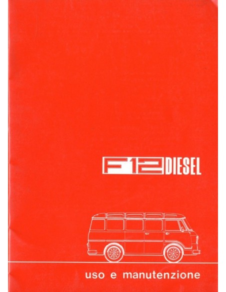 1977 ALFA ROMEO F12 DIESEL INSTRUCTIEBOEKJE ITALIAANS