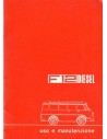1977 ALFA ROMEO F12 DIESEL INSTRUCTIEBOEKJE ITALIAANS