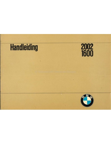 1969 BMW 1600 2002 INSTRUCTIEBOEKJE DUITS