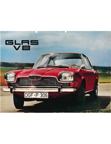 1967 GLAS V8 BROCHURE GERMAN