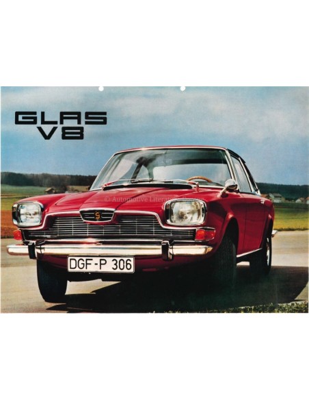 1967 GLAS V8 PROSPEKT DEUTSCH