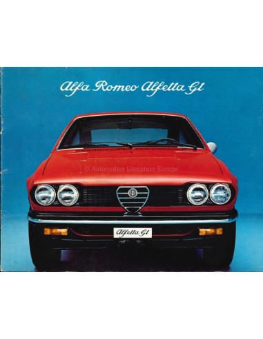 1975 ALFA ROMEO ALFETTA BROCHURE ENGLISH (USA/CA)