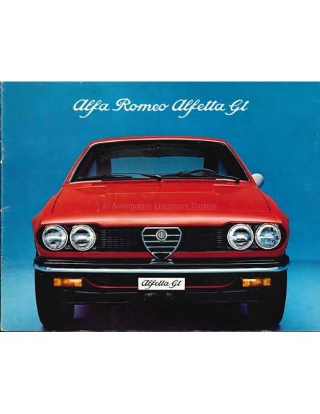 1975 ALFA ROMEO ALFETTA BROCHURE ENGLISH (USA/CA)