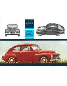 1960 VOLVO 544 SPECIAL DE LUXE DATENBLATT ENGLISCH