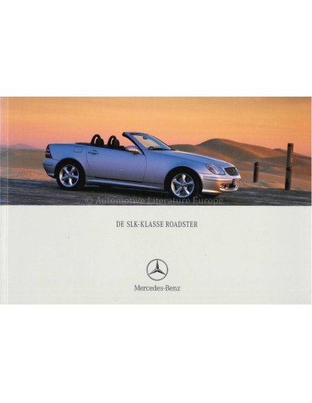 2003 MERCEDES BENZ SLK BROCHURE DUTCH