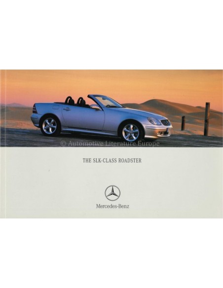 2003 MERCEDES BENZ SLK BROCHURE ENGELS
