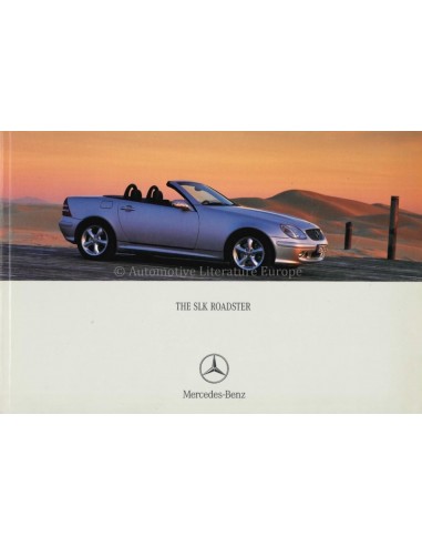 2001 MERCEDES BENZ SLK BROCHURE ENGELS