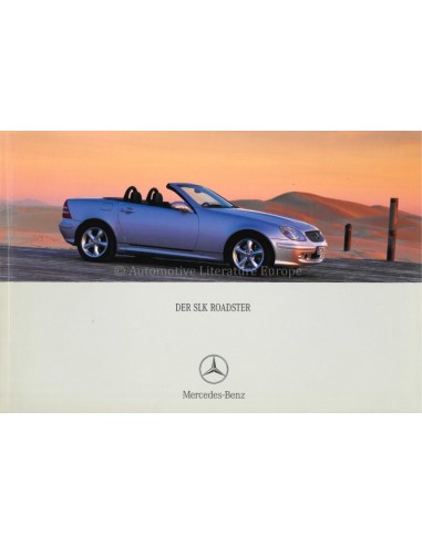 2001 MERCEDES BENZ SLK PROSPEKT DEUTSCH