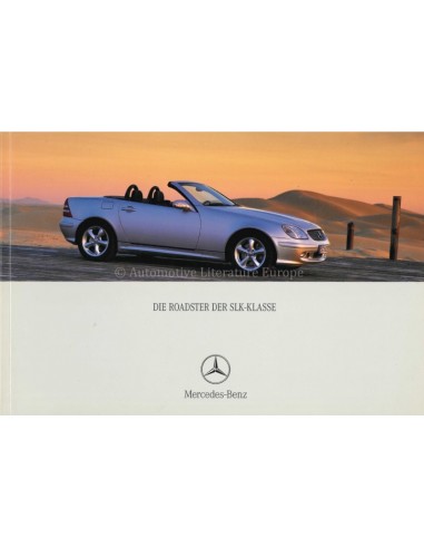 2002 MERCEDES BENZ SLK BROCHURE DUITS