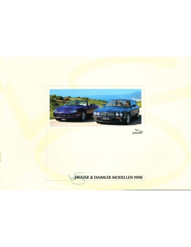 1998 JAGUAR XJ V8 & DAIMLER MODELLEN BROCHURE NEDERLANDS
