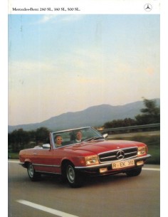 1981 MERCEDES BENZ SL BROCHURE FRANS
