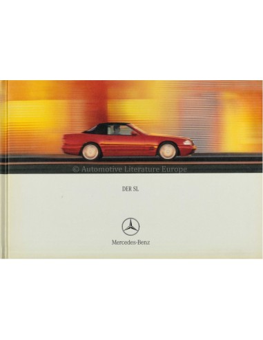 2001 MERCEDES BENZ SL HARDCOVER PROSPEKT DEUTSCH