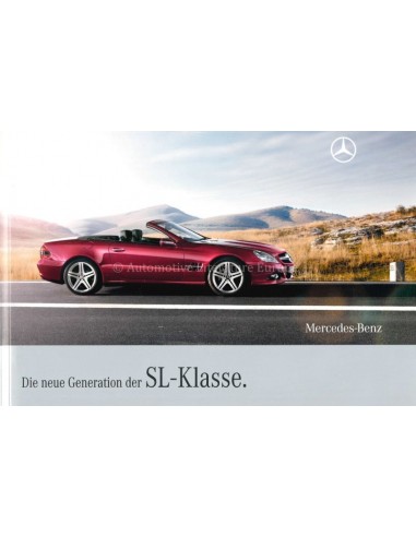 2009 MERCEDES BENZ SL BROCHURE GERMAN