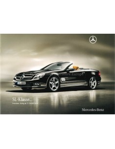 2010 MERCEDES BENZ SL BROCHURE GERMAN 2
