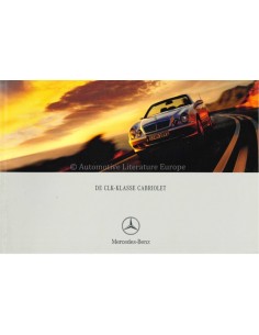 2002 MERCEDES BENZ CLK CABRIOLET PROSPEKT NIEDERLÄNDISCH