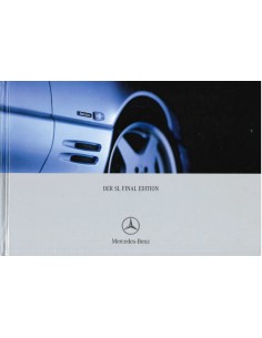 2000 MERCEDES BENZ SL FINAL EDITION HARDBACK BROCHURE GERMAN