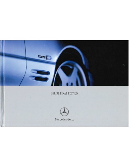 2000 MERCEDES BENZ SL FINAL EDITION HARDCOVER BROCHURE DUITS