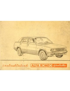 1983 ALFA ROMEO GIULIETTA OWNERS MANUAL DUTCH