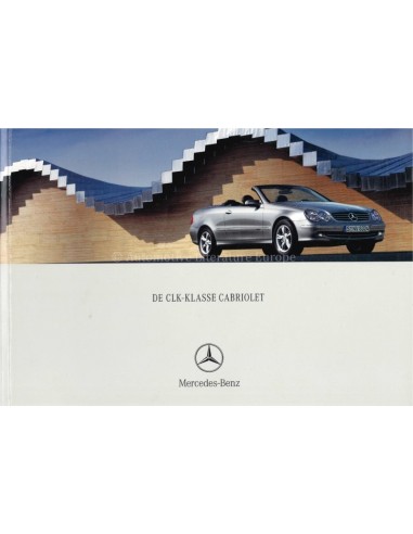 2004 MERCEDES BENZ CLK CABRIOLET BROCHURE NEDERLANDS